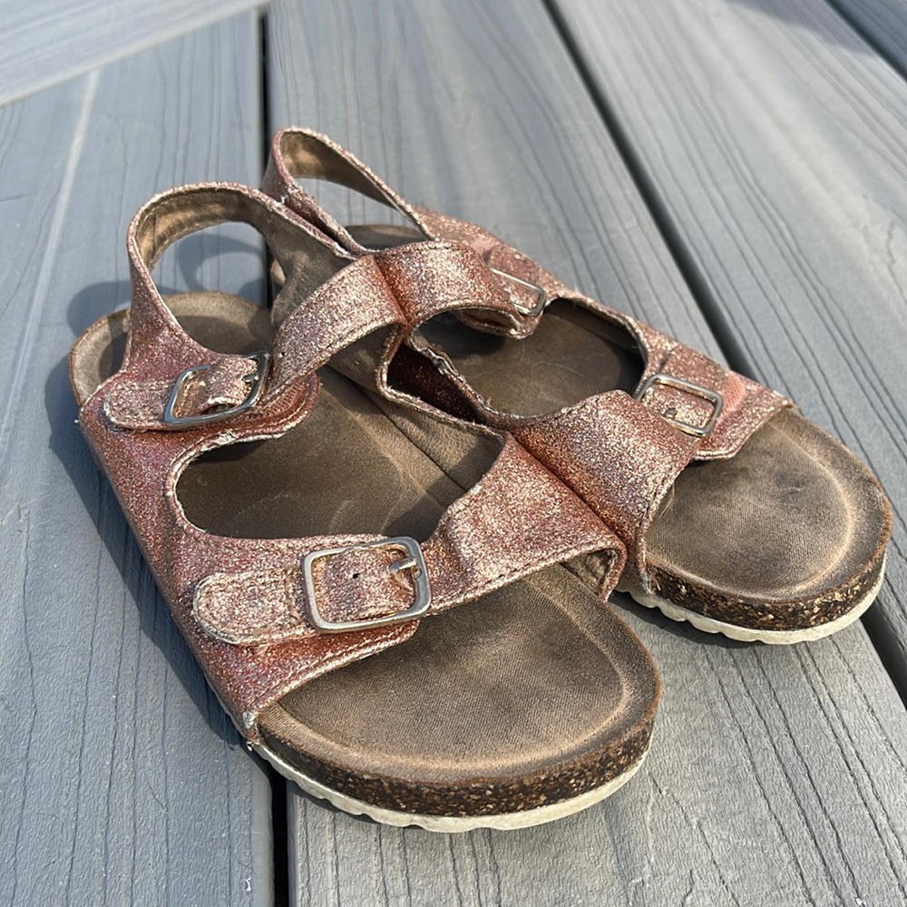 Glitter Gold Sandals